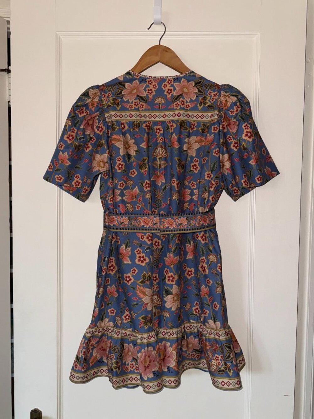 FARM Rio Blue Floral Mini Dress - Picture 3 of 14